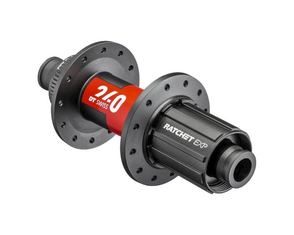 DT Swiss 240 Disc Brake Hubs (Black/Red) (Centerlock) (Shimano HG 11/12) (Rear) (12 x 142mm) (24H) (