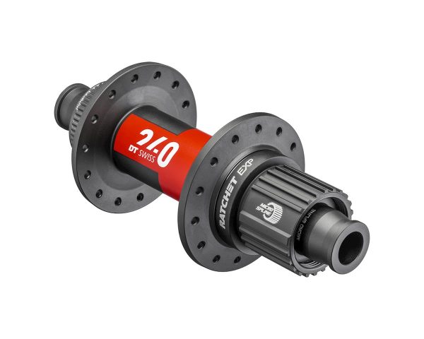 DT Swiss 240 Disc Brake Hubs (Black/Red) (Centerlock) (Shimano Microspline) (Rear) (12 x 148mm (Boos