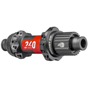 DT Swiss 240 Disc Brake Hubs (Black/Red) (Centerlock) (Shimano Microspline) (Rear) (12 x 148mm (Boos