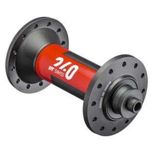 DT Swiss 240 Rim Brake Road Hubs (Black/Red) (Front) (QR x 100mm) (20H) (J-Bend)