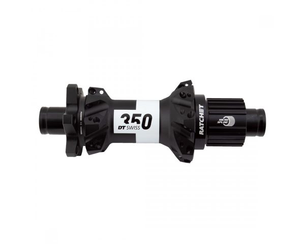 DT Swiss 350 Rear Hub (Black) (12 x 148mm) (6-Bolt) (Shimano Microspline) (28H) (Straight Pull)