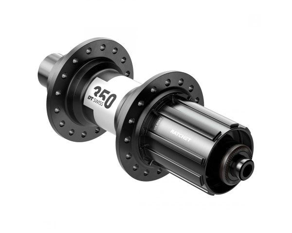 DT Swiss 350 Rear Hub (Black) (QR x 130mm) (Rim Brake) (Shimano HG 11/12) (24H) (36pt) (J-Bend)