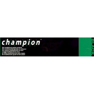 DT Swiss Champion 2.0 Blank Spokes (Black) (Straight Pull) (315mm) (Threadless) (Box of 100)