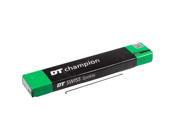 DT Swiss Champion J-bend Spoke (Black) (2.0mm) (180mm) (Box of 100)