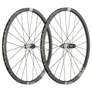 DT Swiss GR 1600 Spline 25 Clincher Gravel Boost Wheelset 700c Black Sram XDR Front Axle 12 x 110 Rear Axle 12 x 148 (Boost) Centerlock Pair 12 Speed