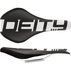 Deity Speedtrap Mountain Bike Saddle (White) (Chromoly Rails) (140mm)