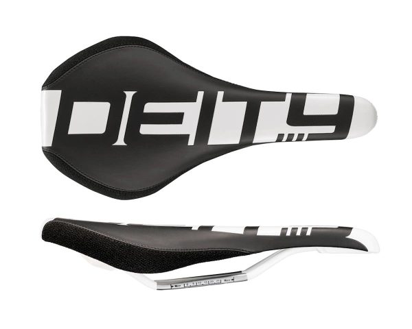 Deity Speedtrap Mountain Bike Saddle (White) (Chromoly Rails) (140mm)