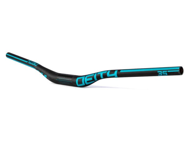 Deity Speedway Carbon Riser Handlebar (Turquoise) (35mm) (30mm Rise) (810mm) (5/9deg Sweep)