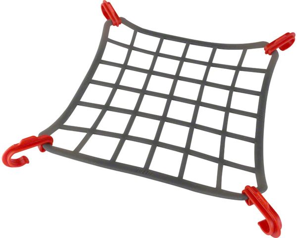 Delta Elasto Cargo Net for Bike Mounted Racks (Grey/Red)