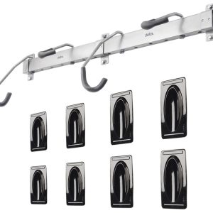 Delta Heavy Duty Rail Bike Rack (Silver) (4 Bikes)