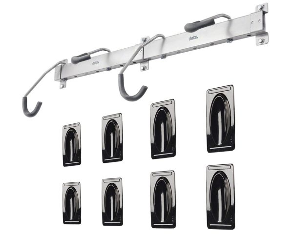 Delta Heavy Duty Rail Bike Rack (Silver) (4 Bikes)