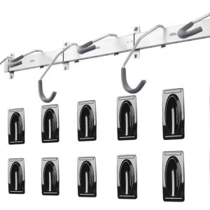 Delta Heavy Duty Rail Bike Rack (Silver) (6 Bikes)