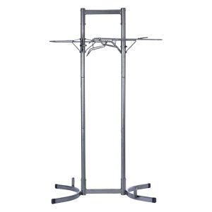 Delta Heavy Duty Upright Storage Standing Bike Rack (Grey) (2 Bikes) (E-Bike Compatible)