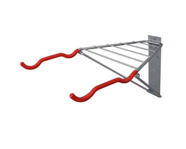 Delta Pablo Folding Bike Rack (Grey/Red) (2 Bikes)