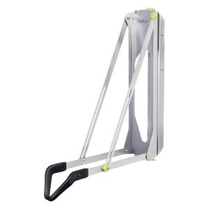 Delta Pivot Wall Storage Bike Rack (Silver) (w/ Wheel Tray) (1 Bike)