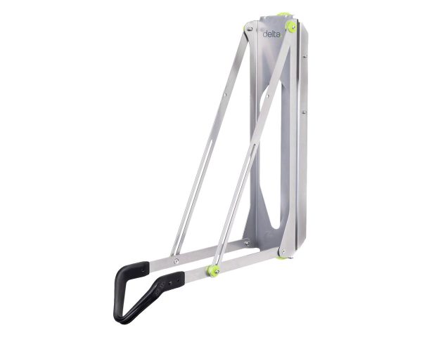 Delta Pivot Wall Storage Bike Rack (Silver) (w/ Wheel Tray) (1 Bike)