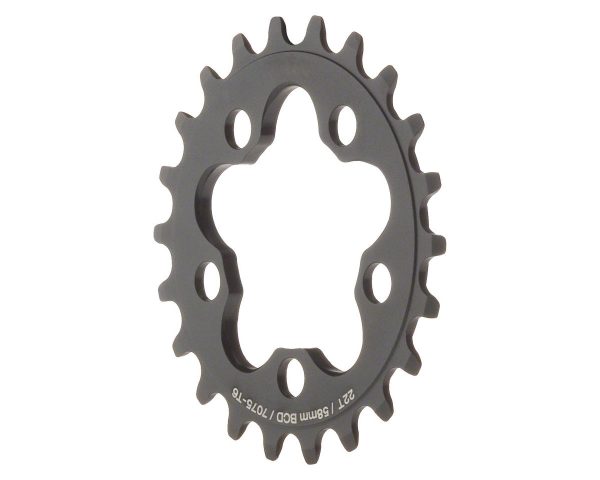 Dimension Single Speed Chainrings (Black) (3/32") (Single) (58mm BCD) (22T)