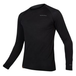 Endura BaaBaa Blend Long Sleeve Base Layer - Black / Small