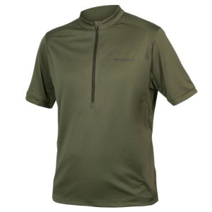 Endura Hummvee II Short Sleeve Cycling Jersey - Olive Green / Small