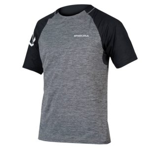 Endura SingleTrack Short Sleeve Cycling Jersey - Pewter Grey / Small