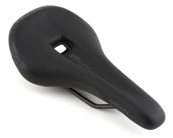 Ergon SM E-Mountain Sport Men's Saddle (Black) (Chromoly Rails) (S/M) (143mm) (E-Bike)