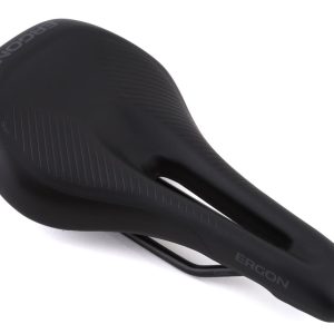 Ergon SM E-Mountain Sport Women's Saddle (Black) (Chromoly Rails) (S/M) (143mm) (E-Bike)