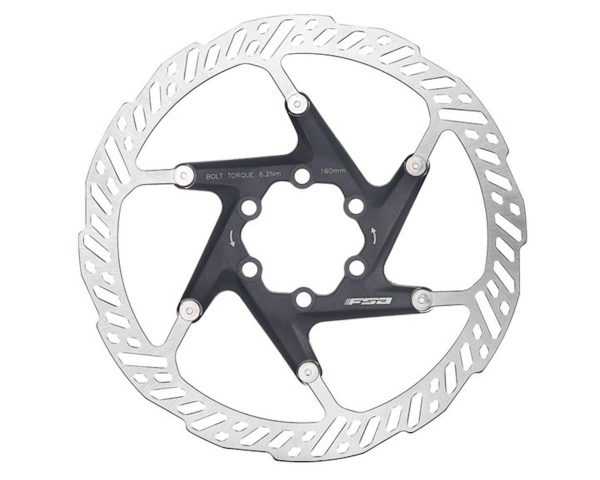 FSA K-Force 2 Piece Disc Brake Rotor (Black) (6-Bolt) (1) (180mm)