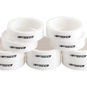 FSA PolyCarbonate Headset Spacers (White) (1-1/8") (10) (10mm)