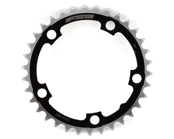 FSA Pro Road Chainrings (Black/Silver) (2 x 10/11 Speed) (Inner) (110mm BCD | Black/Silver) (34T)