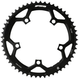 FSA Pro Road Chainrings (Black/Silver) (2 x 10/11 Speed) (Outer) (130mm BCD) (53T)