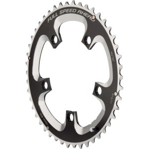 FSA Super Road Chainrings (Black/Silver) (2 x 10/11 Speed) (Outer) (110mm BCD) (50T)