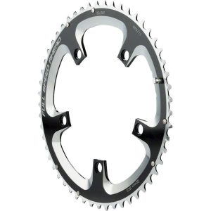 FSA Super Road Chainrings (Black/Silver) (2 x 10/11 Speed) (Outer) (130mm BCD) (53T)