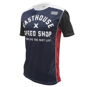 Fasthouse Inc. Classic Heritage Short Sleeve Jersey (Navy) (XL)