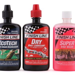 Finish Line Bike Care Value Pack (Dry Chain Lube, EcoTech Degreaser, Super Bike Wash)