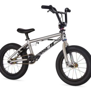 Fit Bike Co 2023 Misfit 14" BMX Bike (14.25" Toptube) (Caiden Brushed Chrome) (Caiden Cernius)