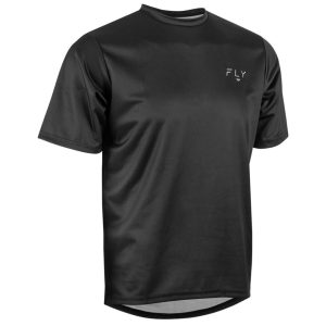 Fly Racing Action Short Sleeve Jersey (Black) (L)