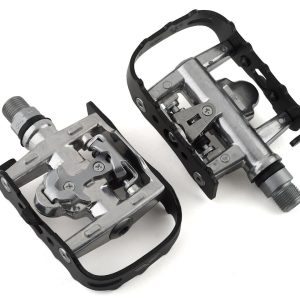 Forte Campus Clipless Pedals (Silver/Black) (w/ Cleats) (Dual-Purpose)