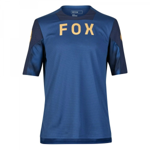 Fox Apparel | Defend Short Sleeve Taunt Jersey Men's | Size Small In Indigo | Polyester