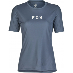 Fox Apparel | Women's Ranger Short Sleeve Wordmark Jersey | Size Extra Small In Graphite | Polyester