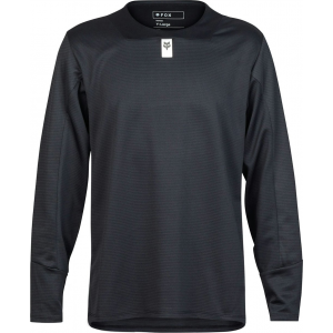 Fox Apparel | Youth Defend Long Sleeve Jersey Men's | Size Large In Black | Polyester/elastane