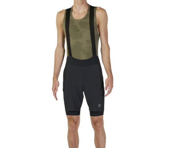 Fox Racing Flexair Ascent Cargo Bib Shorts (Black) (S)