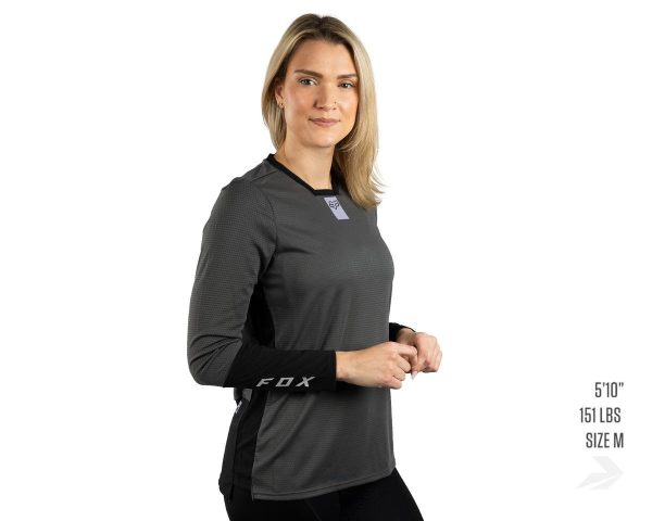 Fox Racing Women's Defend Long Sleeve Jersey (Dark Shadow) (S)