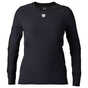 Fox Racing Women's Defend Thermal Long Sleeve Jersey (Black) (L)