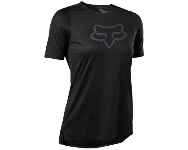 Fox Racing Women's Flexair Short Sleeve Jersey (Black) (M)