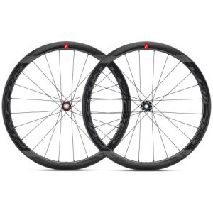 Fulcrum Racing Wind 400 DB Carbon Disc Road Wheelset - Black Shimano 12mm Front - 142x12mm Rear Centerlock Pair 10-11 Speed Clincher 700c