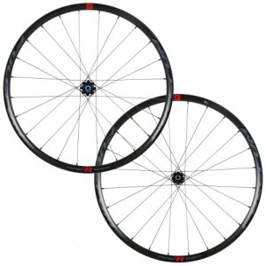 Fulcrum Rapid Red 500 DB 2WF Gravel Wheelset - 700c - Black 12mm Front - 142x12mm Rear Campagnolo N3W Centerlock Pair 13 Speed Tubeless 700c