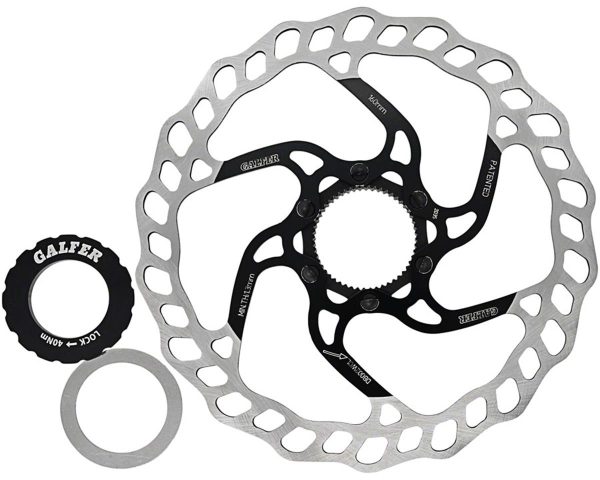 Galfer Wave Mountain Bike Disc Brake Rotor (Black) (Centerlock) (160mm)