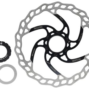 Galfer Wave Mountain Bike Disc Brake Rotor (Black) (Centerlock) (180mm)