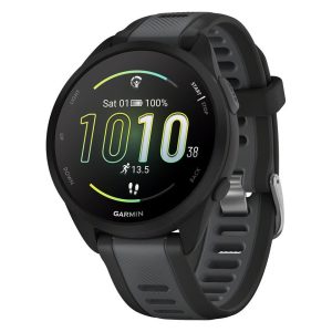 Garmin Forerunner 165 GPS Smartwatch (Black/Slate Gray) (AMOLED Display)