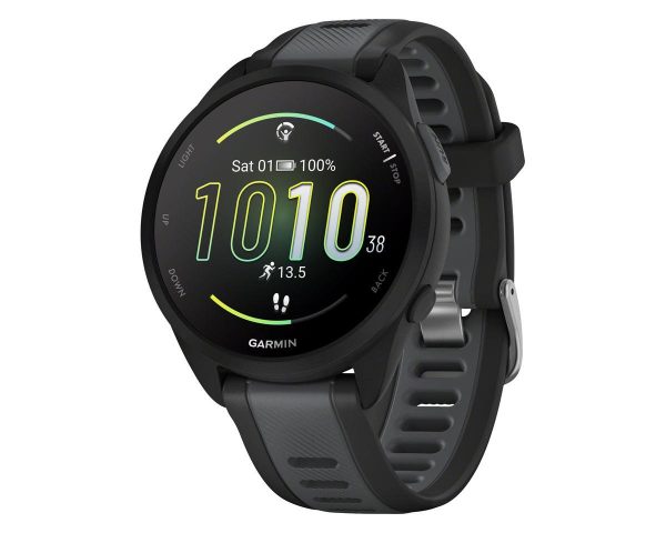 Garmin Forerunner 165 GPS Smartwatch (Black/Slate Gray) (AMOLED Display)